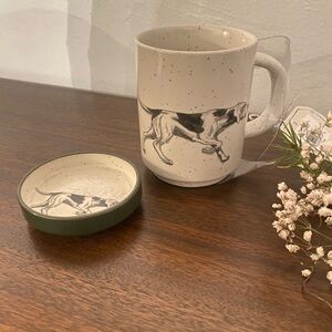 Red Shed Dog Mug and Coaster Set